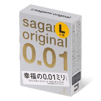 Презервативы Sagami Original 001 L-Size, полиуретан, 2 шт. 813353