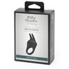 Эрекционное кольцо Fifty Shades of Grey Sensation с вибрацией, черное с кроликом 82943