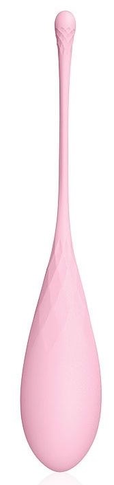 Розовый силиконовый вагинальный шарик со шнурком - фото 141475