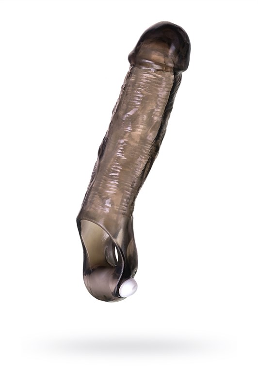 Насадка на пенис ToyFa XLoverс вибрацией, 15,5 см - фото 142805