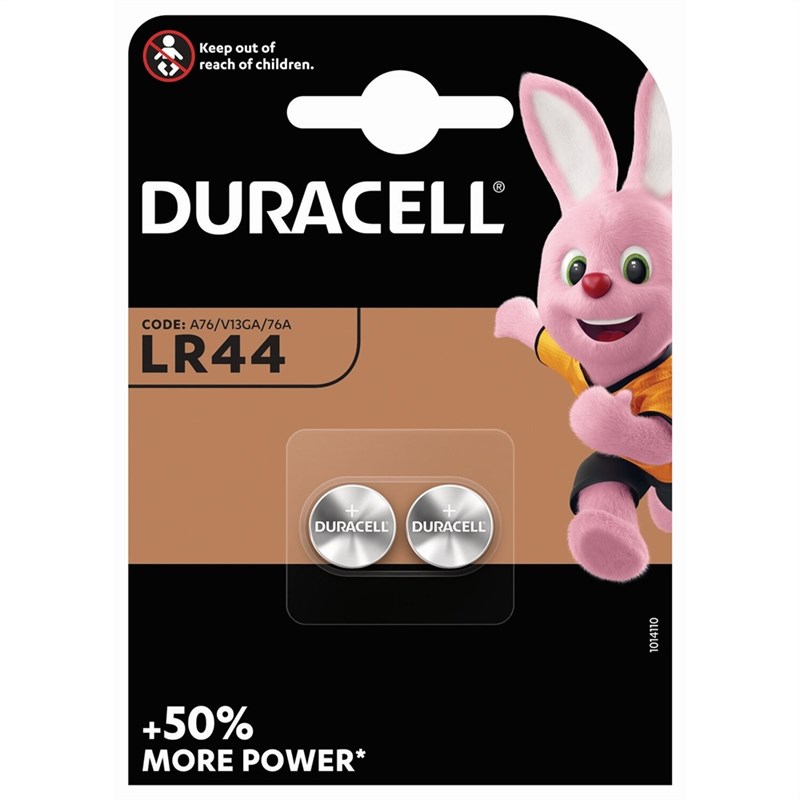 Батарейки Duracell LR44, 2 шт - фото 143300