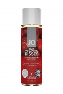 Съедобный лубрикант "Клубника" JO Flavored Strawberry Kiss, 60 мл - фото 145137