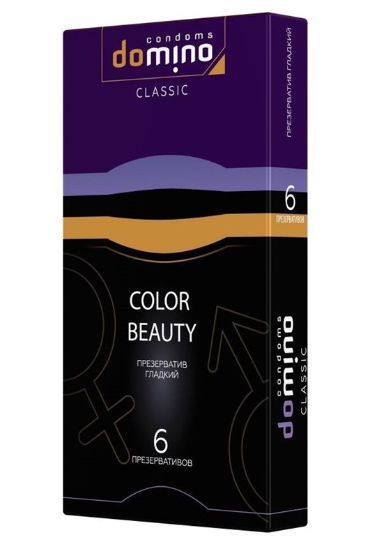 Разноцветные презервативы DOMINO Classic Colour Beauty, 6 шт - фото 145348