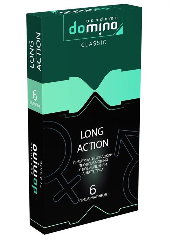 Презервативы с пролонгирующим эффектом DOMINO Classic Long action, 6 шт - фото 145361