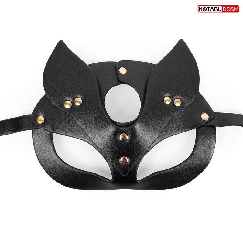 Кошачья игровая маска с ушками - фото 146364