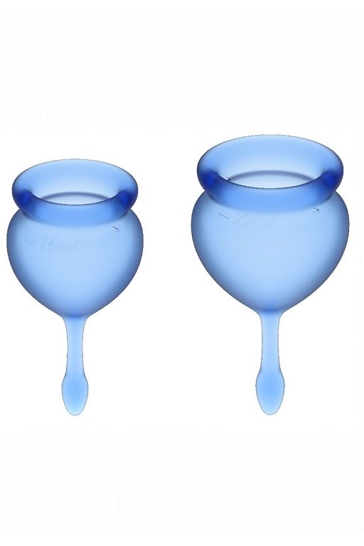 Набор менструальных чаш Satisfyer Cup (dark blue) - фото 147817