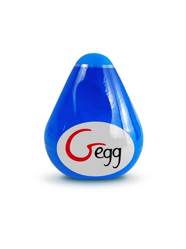 Голубое яйцо-маструбатор Gvibe Gegg Blue - фото 147911