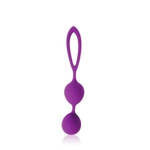 Фиолетовые двойные вагинальные шарики Cosmo - фото 149864