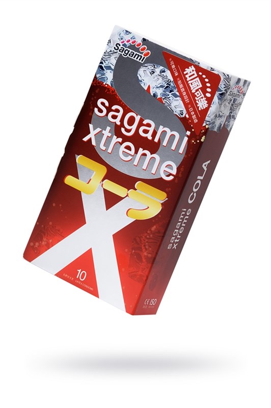 Ароматизированные презервативы Sagami Xtreme Cola - 10 шт - фото 152188