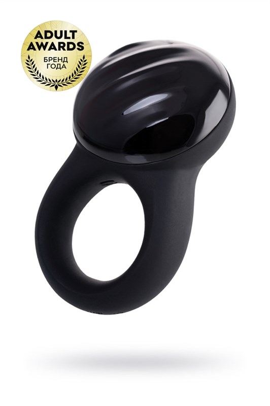 Эрекционное кольцо на пенис Satisfyer Signet, силикон, черный, 8 см - фото 154017