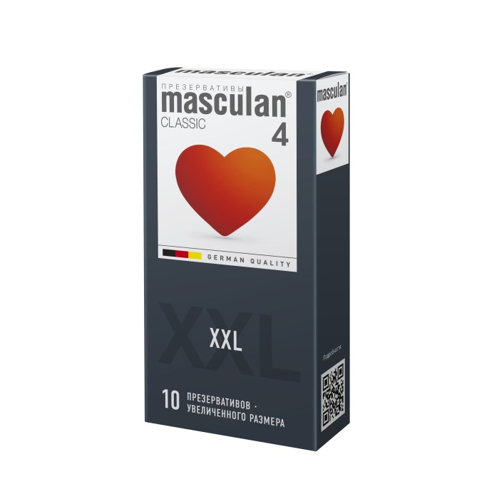Презервативы Masculan Classic 4 Увеличенного размера (XXL), 10шт. - фото 164351