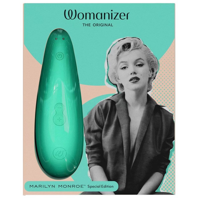 Бесконтактный клиторальный стимулятор Womanizer Marilyn Monroe мятный - фото 164515