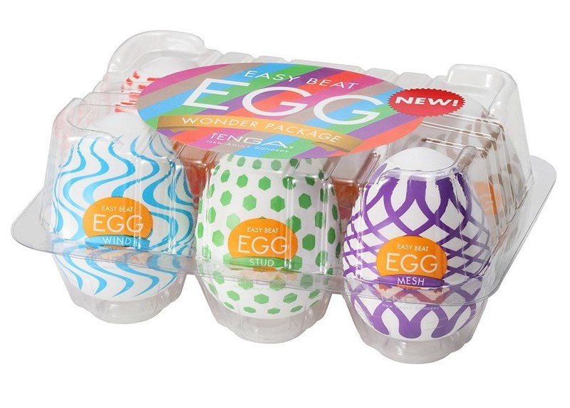 Набор из 6 мастурбаторов Tenga EGG IV с различным рельефом EGG-VP004 - фото 165739