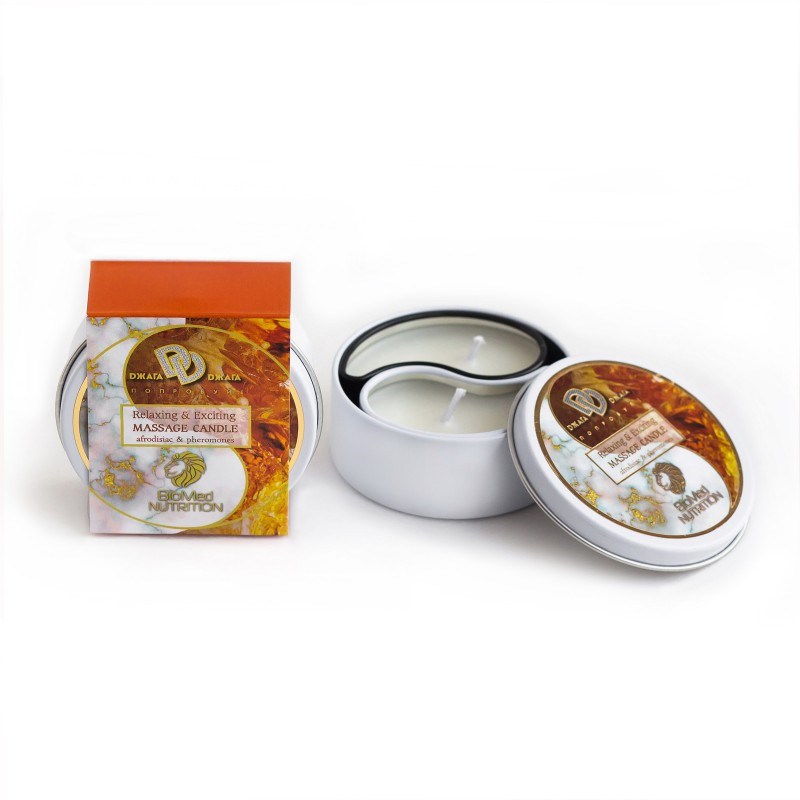 Массажная свеча Relaxing & Exciting Massage Candle Янтарное утро, 30 мл BMN0072 - фото 166463