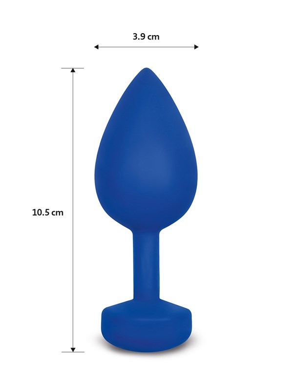 Большая дизайнерская анальная пробка с вибрацией Gvibe Gplug, 10,5х3,9 см FT10189 - фото 166768