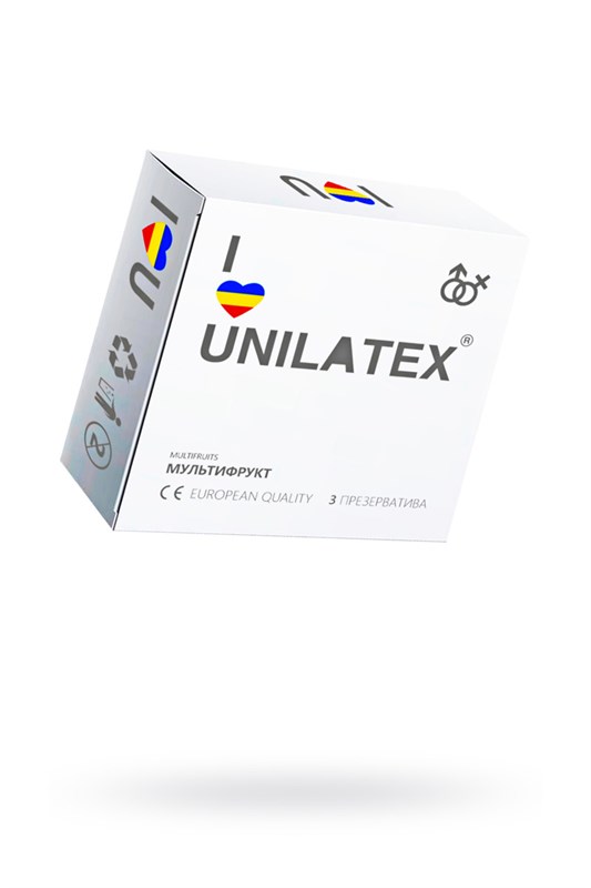 Презервативы Unilatex, multifrutis, аромат, цветные, 19 см, 5,4 см, 3 шт 3003 - фото 167307