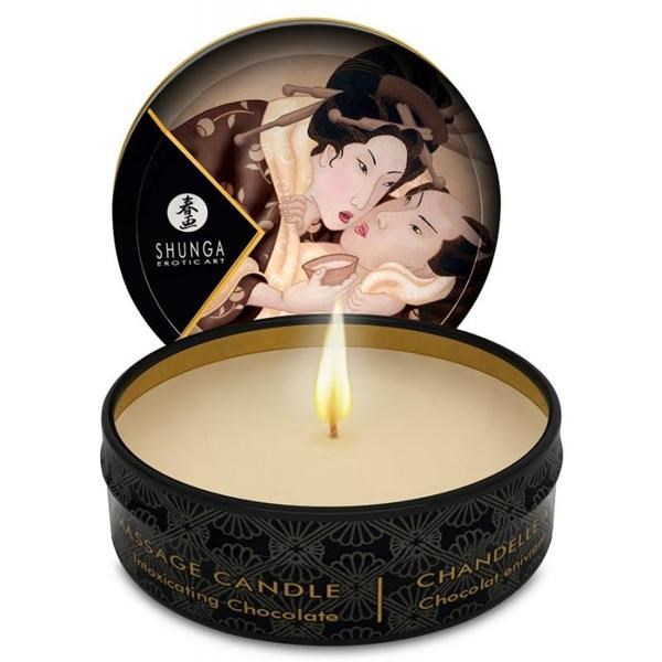 Массажная свеча Shunga Intoxicatin Chocolate с ароматом шоколада, 30 мл 4609 - фото 167911