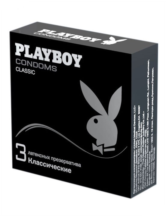 Презервативы Playboy Classic (классические), 3 шт PB32 - фото 168349