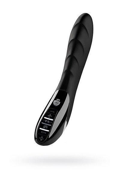 Вибратор с электростимуляцией Sizzling Simon Black Edition - 27 см. 46872 - фото 168775