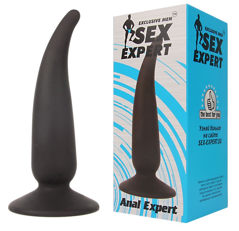 Анальная пробка с тонким кончиком Sex Expert, 11,7х2,7 см SEM-55044 - фото 168890