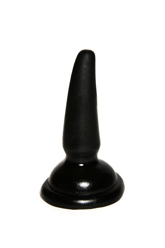 Черная анальная втулка с широким основанием, 11х3 см 65002BUSB - фото 169206