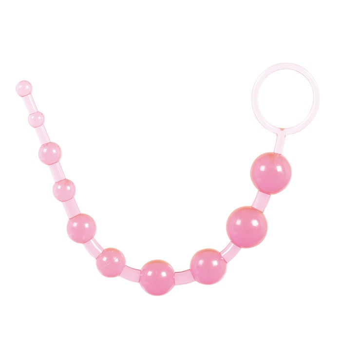 Анальные шарики на жесткой связке Thai toy beads, 25 см TOY9259 - фото 170706