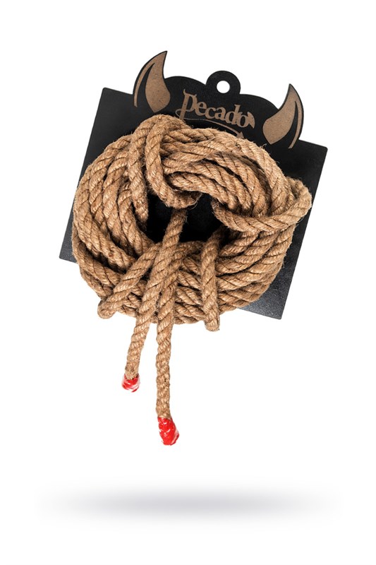 Веревка профи-джут Pecado BDSM, Шибари, 8 мм, 5 м 06101-03 - фото 172946