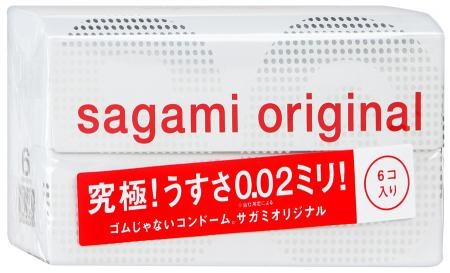 Ультратонкие полиуретановые презервативы Sagami Original 0.02, 6 шт SOriginal6 - фото 173923