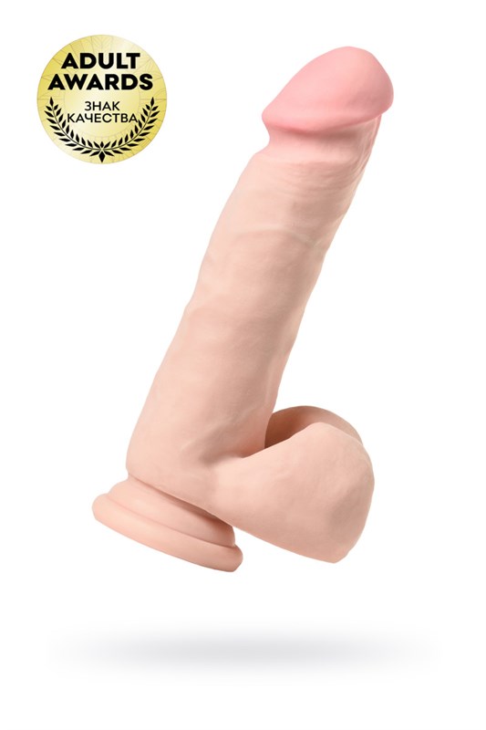 Вибратор с пультом ДУ TOYFA RealStick Elite Vibro, TPR, телесный, 10 режимов 21, 4.2 987001 - фото 174607