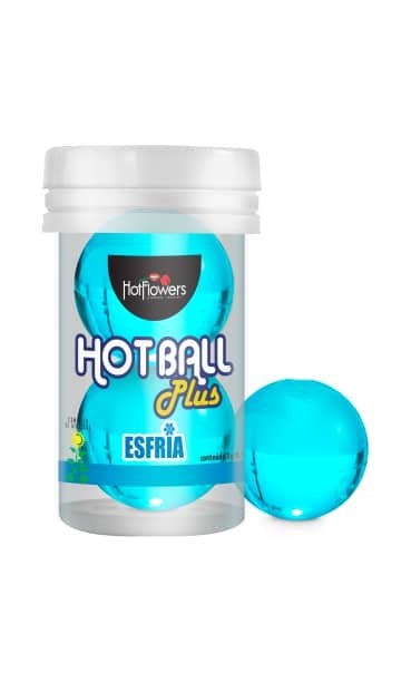 Возбуждающий лубрикант HOT BALL PLUS в виде двух шариков (Охлаждающий) HC591 - фото 175016