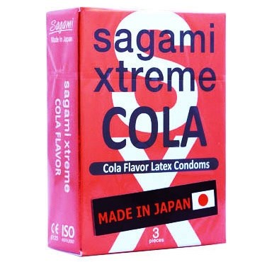 Презервативы Sagami Xtreme Cola латексные, с ароматом колы 3шт. 143157 - фото 178621