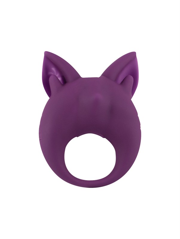Перезаряжаемое кольцо для клиторальной стимуляции MiMi Animals Kitten Kiki Purple 7200-03lola - фото 181798