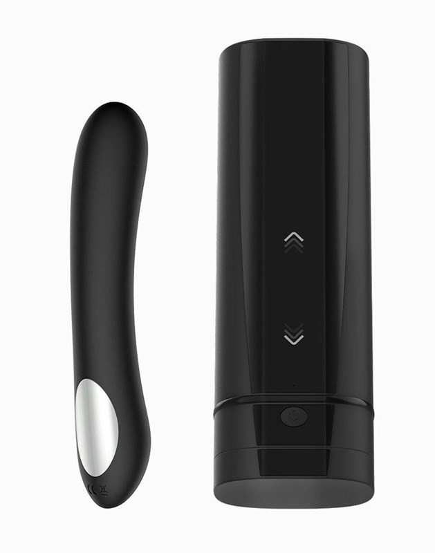 Набор для интерактивного секса: мастурбатор Onyx+ и черный вибратор Pearl 2 110211 - фото 182425