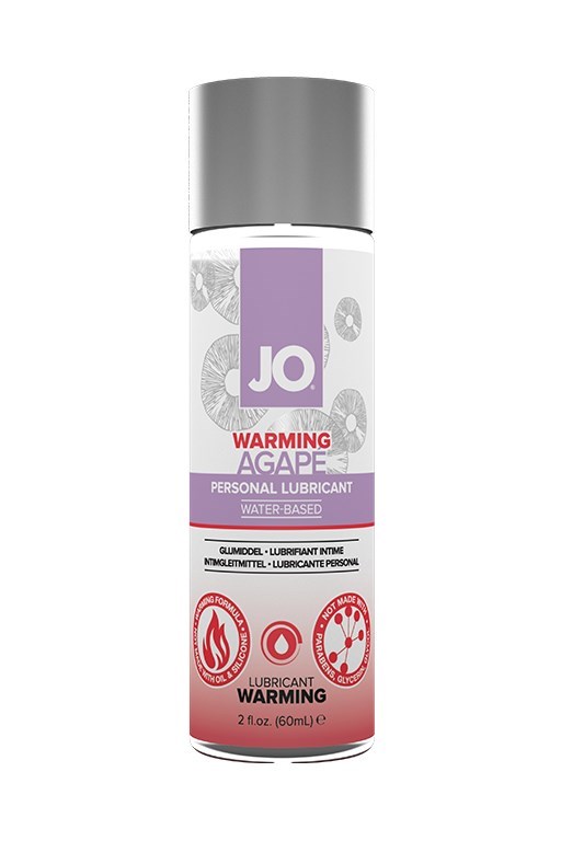 Согревающий легкий гипоаллергенный лубрикант / JO Agape Warming 2 oz - 60 мл JO42009 - фото 183982