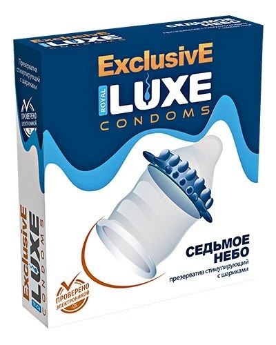 Презерватив стимулирующий LUXE Exclusive "Седьмое небо" 2781 - фото 183984