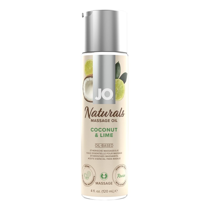 Массажное масло JO - Coconut & Lime/Кокос и лайм 120 mL JO40125 - фото 184084