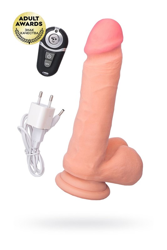 Ротатор с пультом ДУ TOYFA RealStick Elite Antonio, TPR, телесный 20см, 3,8 см 988002-1 - фото 187000