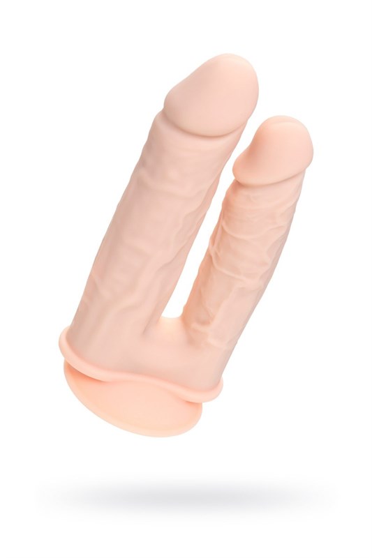 Фаллоимитатор для двойного проникновения RealStick Silicone Armie H, сайлекспан 19 см, 3,8 см 9420014 - фото 187026