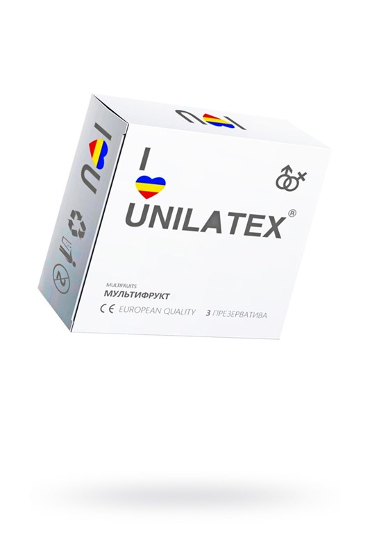 Презервативы Unilatex, multifrutis, аромат, цветные, 19 см, 5,4 см, 3 шт 3003 - фото 187039