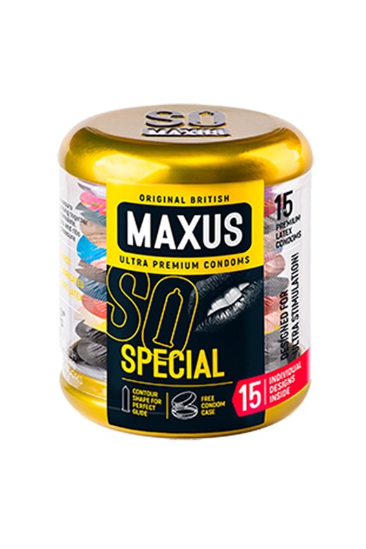 Презервативы Maxus точечно-ребристые в железном кейсе - 15 шт. 0901-015 - фото 190072