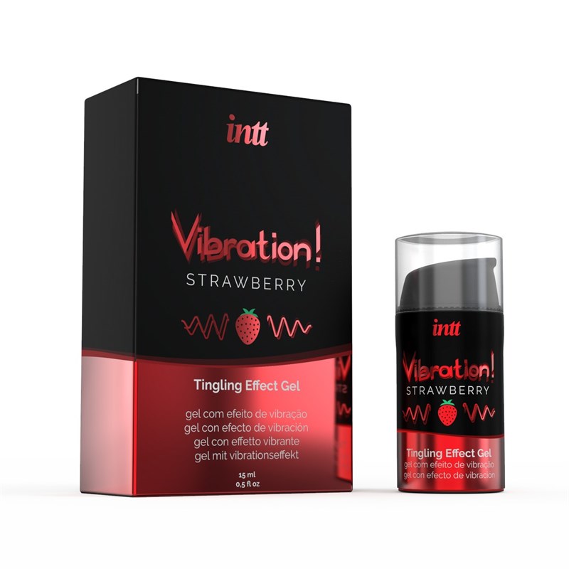 Увлажняющий гель Жидкий вибратор Strawberry, 15 мл VIB0001 - фото 192156