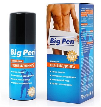 Мужской крем для упражнений с помпой (пенбилдинга) Big Pen, 50 мл