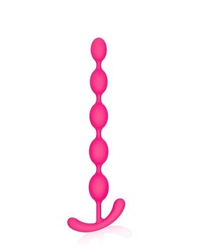 Ярко-розовая анальная цепочка Cosmo, 22,3 см