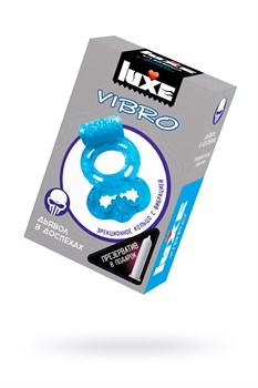 Виброкольцо Дьявол в доспехах + презерватив LUXE VIBRO