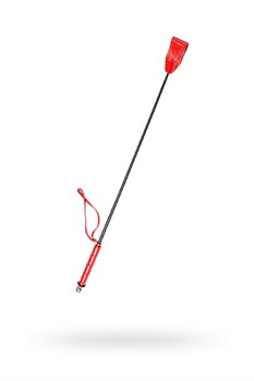 Красный стек с кожаной ручкой, 70 см