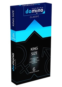 Презервативы увеличенного размера DOMINO Classic King size, 6 шт