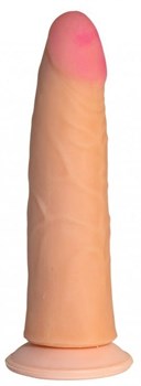 Конусообразный фаллоимитатор с присоской, 18х4,6 см