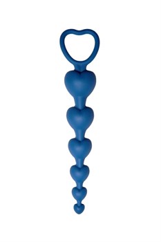 Синяя анальная цепочка Love Beam, 18 см