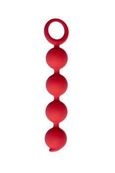Анальная цепочка Appulse (красная), 13х2,5 см