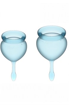 Набор менструальных чаш Satisfyer (light blue)